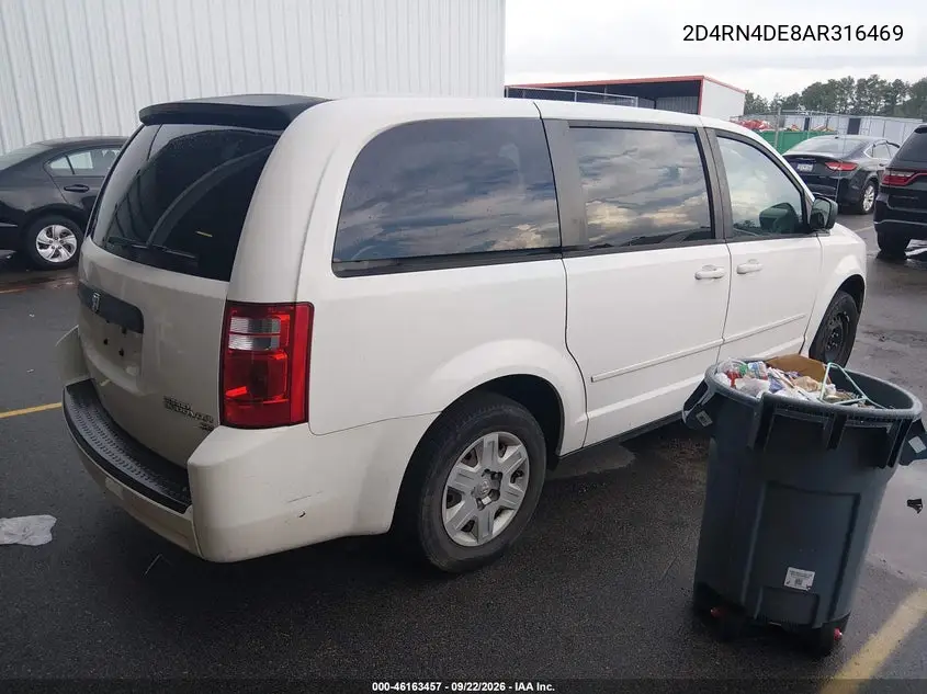 2010 DODGE CARAVAN VIN 2D4RN4DE8AR316469 — фото 4