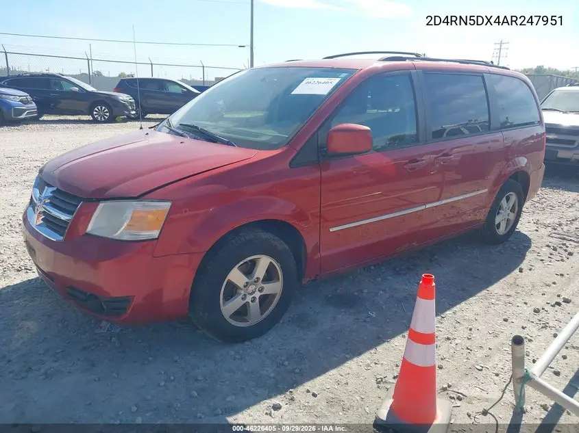 2010 DODGE CARAVAN VIN 2D4RN5DX4AR247951 — фото 2