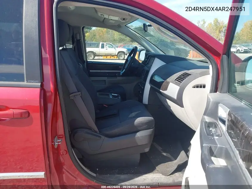 2010 DODGE CARAVAN VIN 2D4RN5DX4AR247951 — фото 5