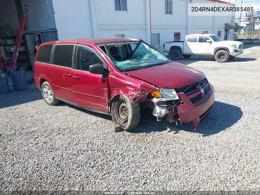 DODGE CARAVAN 2010, VIN 2D4RN4DEXAR385485