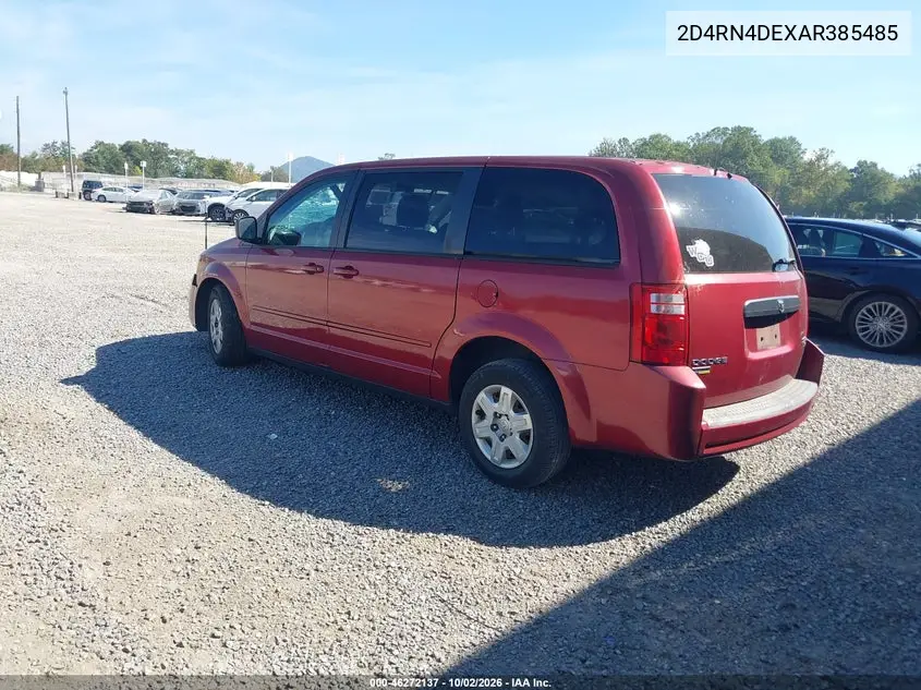 2010 DODGE CARAVAN VIN 2D4RN4DEXAR385485 — фото 3