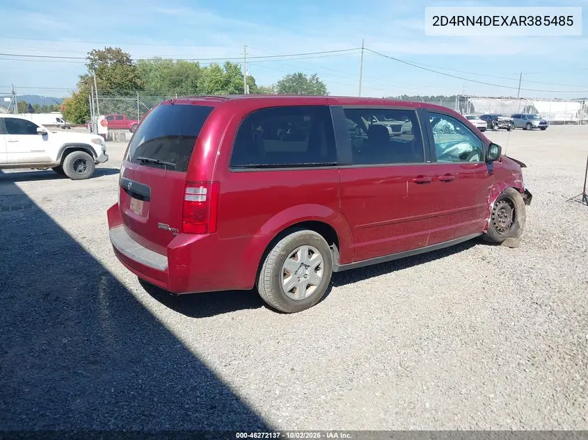 2010 DODGE CARAVAN VIN 2D4RN4DEXAR385485 — фото 4