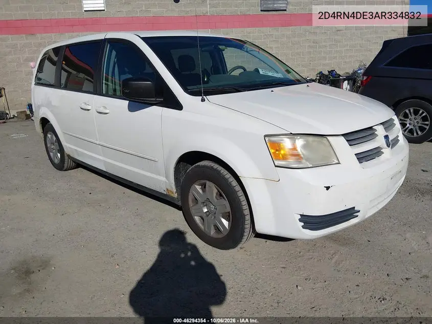 DODGE CARAVAN 2010, VIN 2D4RN4DE3AR334832