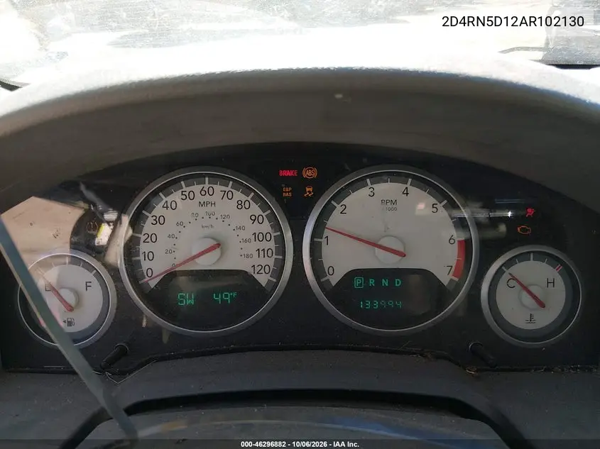 2010 DODGE CARAVAN VIN 2D4RN5D12AR102130 — фото 7