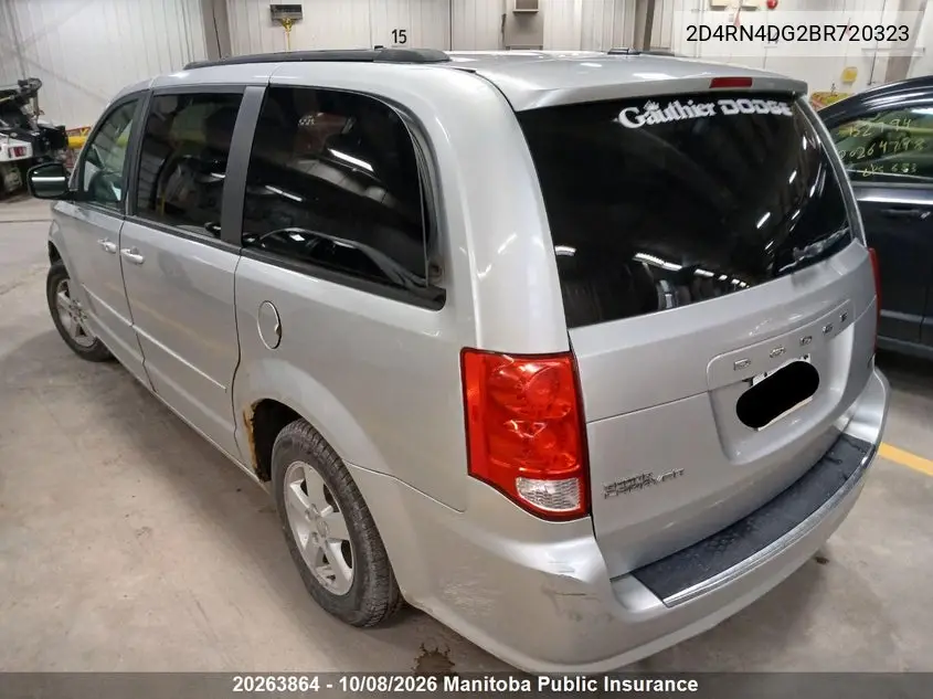 2011 DODGE CARAVAN VIN 2D4RN4DG2BR720323 — фото 3