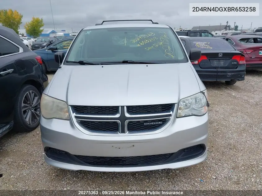 2011 DODGE CARAVAN VIN 2D4RN4DGXBR653258 — фото 11