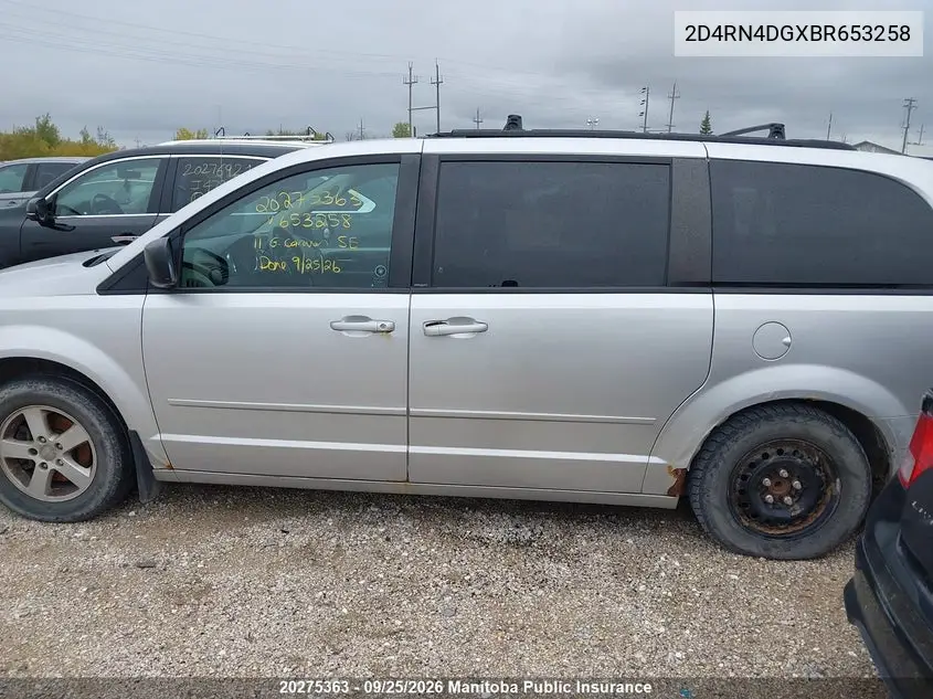 2011 DODGE CARAVAN VIN 2D4RN4DGXBR653258 — фото 13