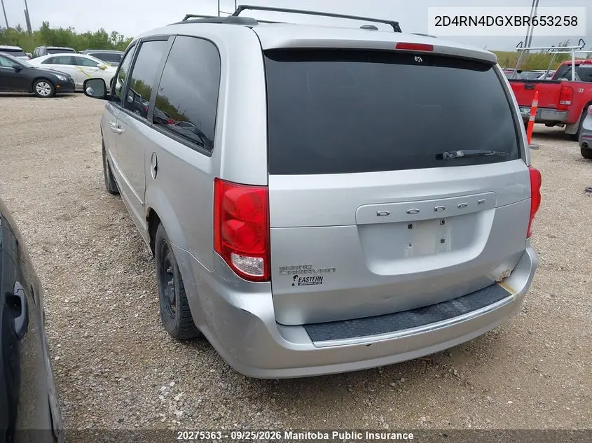 2011 DODGE CARAVAN VIN 2D4RN4DGXBR653258 — фото 3