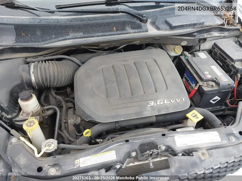 2011 DODGE CARAVAN VIN 2D4RN4DGXBR653258 — фото 9