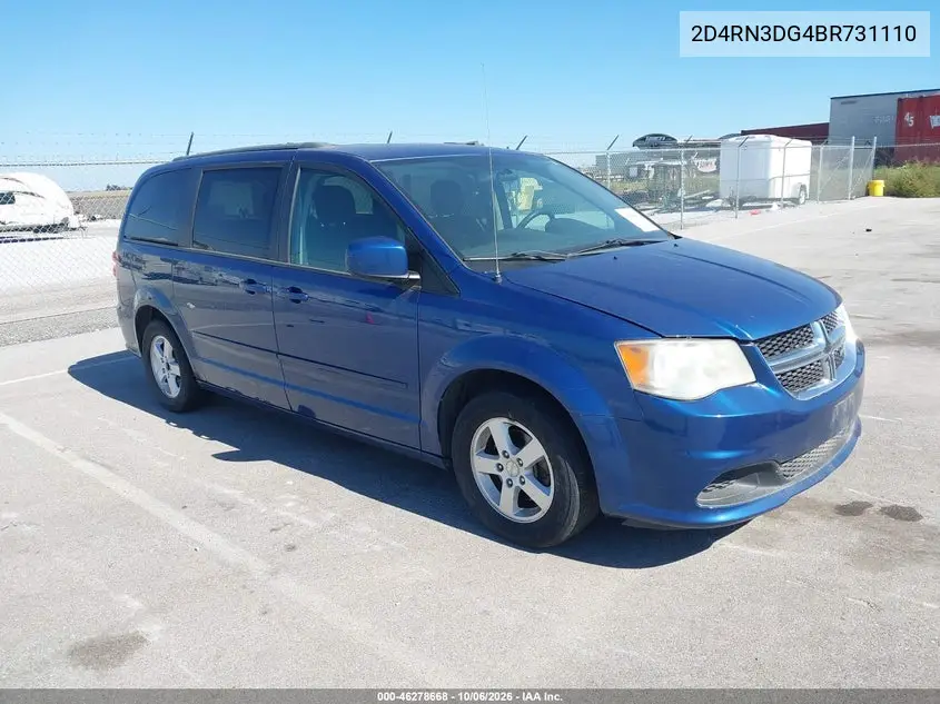 DODGE CARAVAN 2011, VIN 2D4RN3DG4BR731110