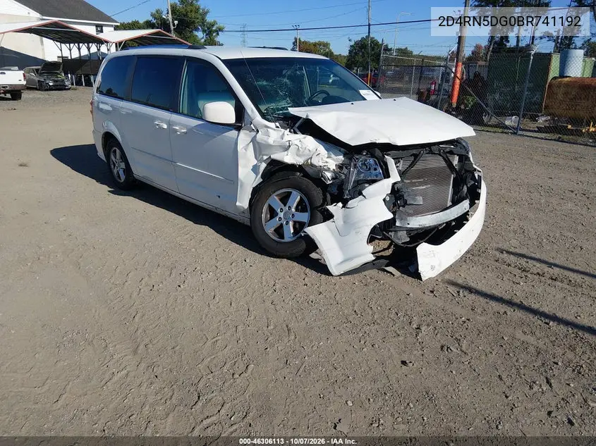 DODGE CARAVAN 2011, VIN 2D4RN5DG0BR741192