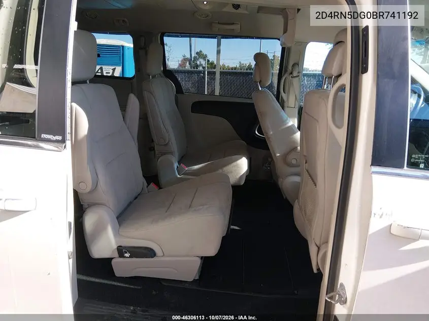 2011 DODGE CARAVAN VIN 2D4RN5DG0BR741192 — фото 8