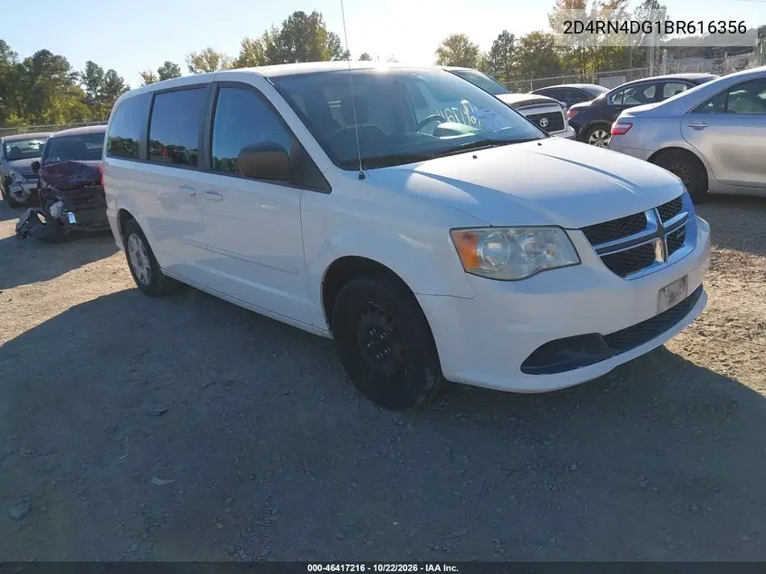 DODGE CARAVAN 2011, VIN 2D4RN4DG1BR616356