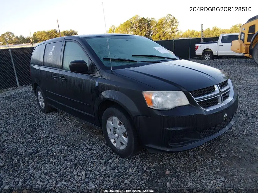 DODGE CARAVAN 2012, VIN 2C4RDGBG2CR128510