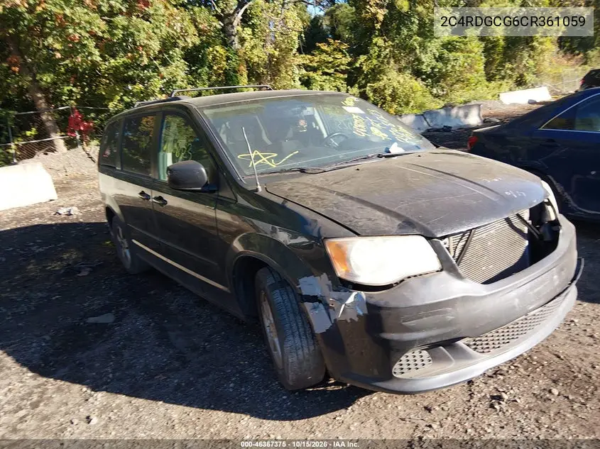 DODGE CARAVAN 2012, VIN 2C4RDGCG6CR361059