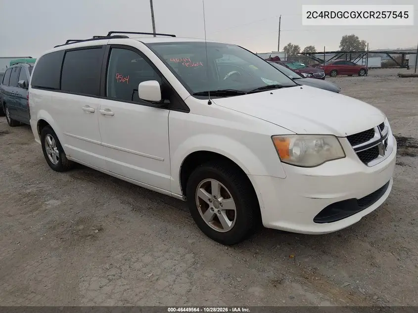 DODGE CARAVAN 2012, VIN 2C4RDGCGXCR257545