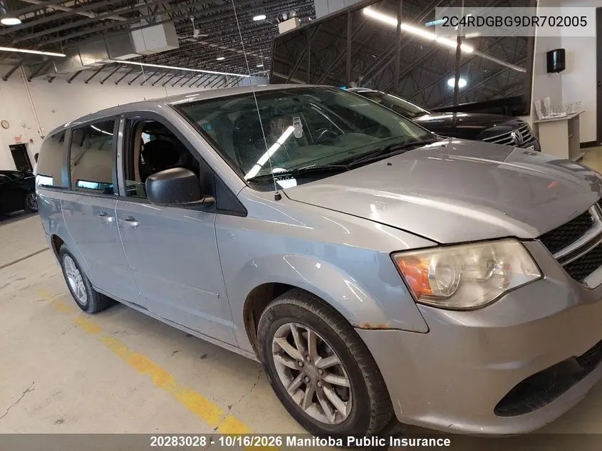 DODGE CARAVAN 2013, VIN 2C4RDGBG9DR702005