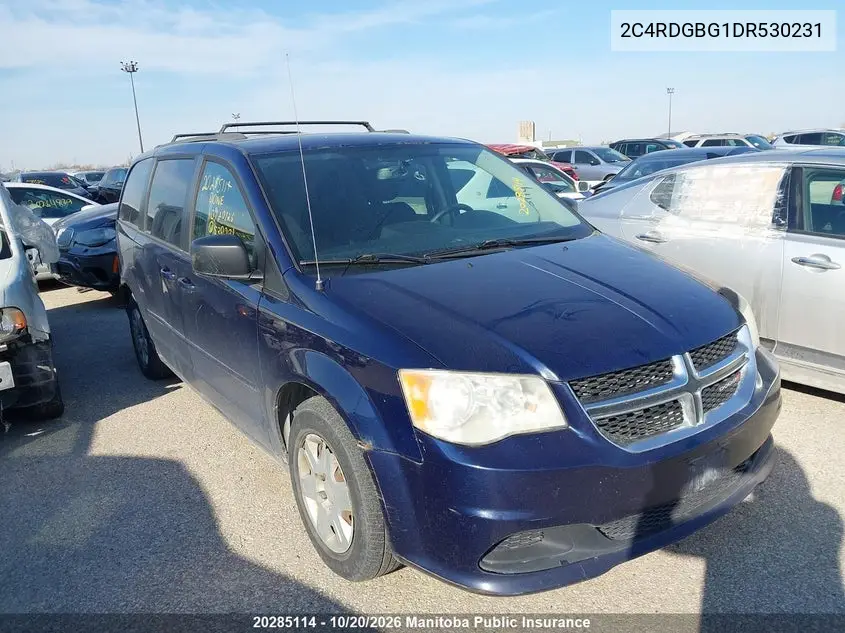 DODGE CARAVAN 2013, VIN 2C4RDGBG1DR530231