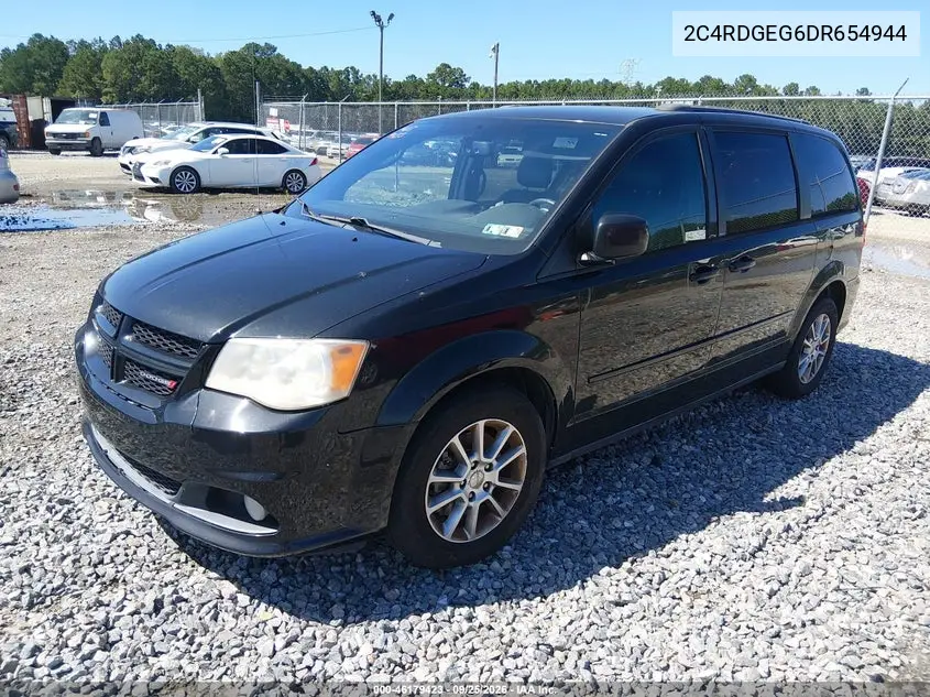 2013 DODGE CARAVAN VIN 2C4RDGEG6DR654944 — фото 2