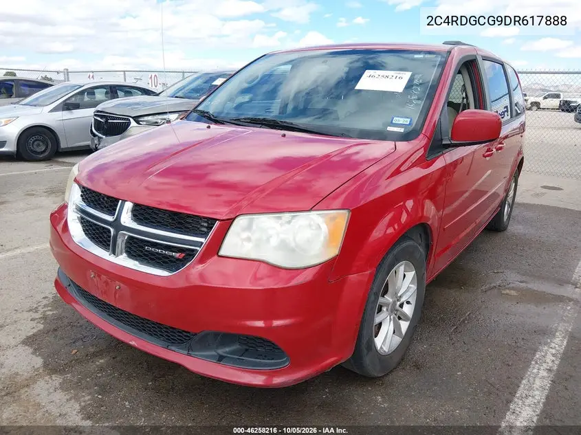 2013 DODGE CARAVAN VIN 2C4RDGCG9DR617888 — фото 2