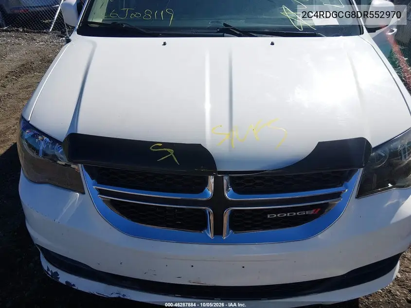 2013 DODGE CARAVAN VIN 2C4RDGCG8DR552970 — фото 10