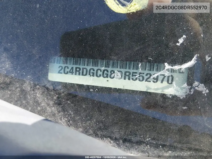 2013 DODGE CARAVAN VIN 2C4RDGCG8DR552970 — фото 11