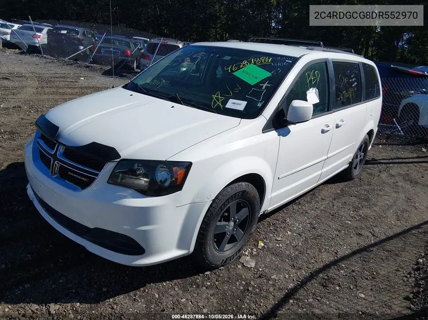 2013 DODGE CARAVAN VIN 2C4RDGCG8DR552970 — фото 2