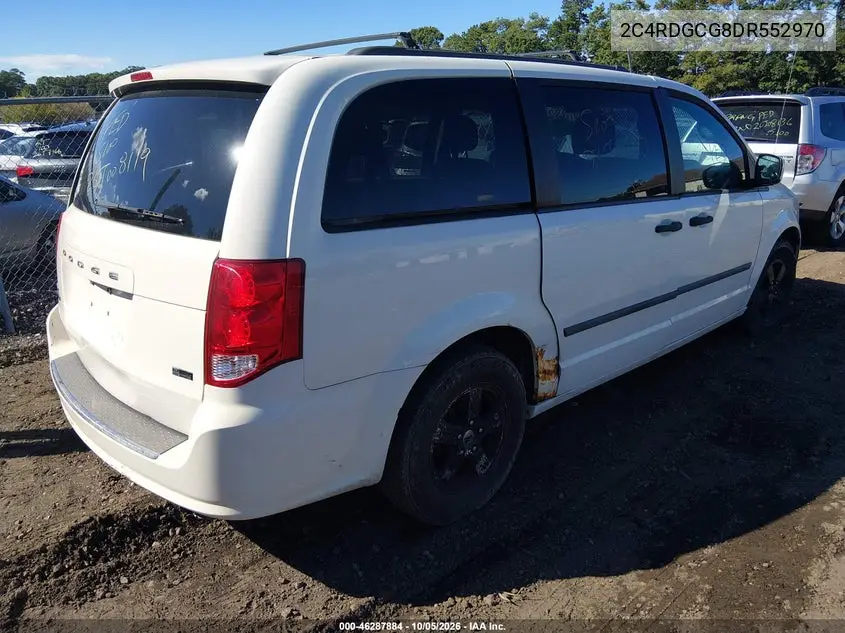 2013 DODGE CARAVAN VIN 2C4RDGCG8DR552970 — фото 4