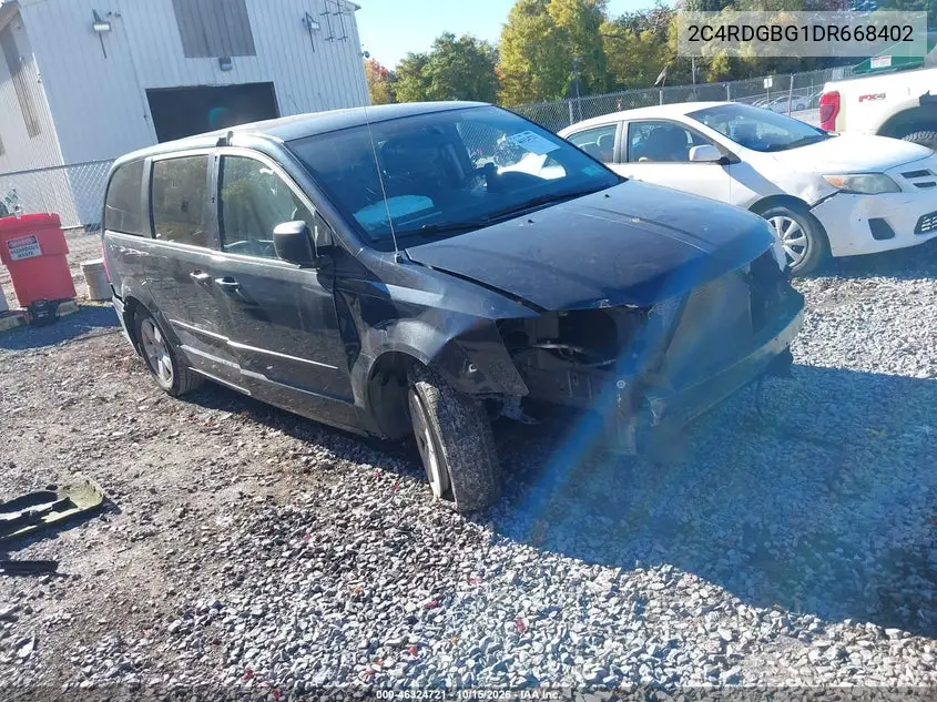 DODGE CARAVAN 2013, VIN 2C4RDGBG1DR668402