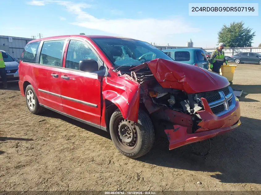 DODGE CARAVAN 2013, VIN 2C4RDGBG9DR507196