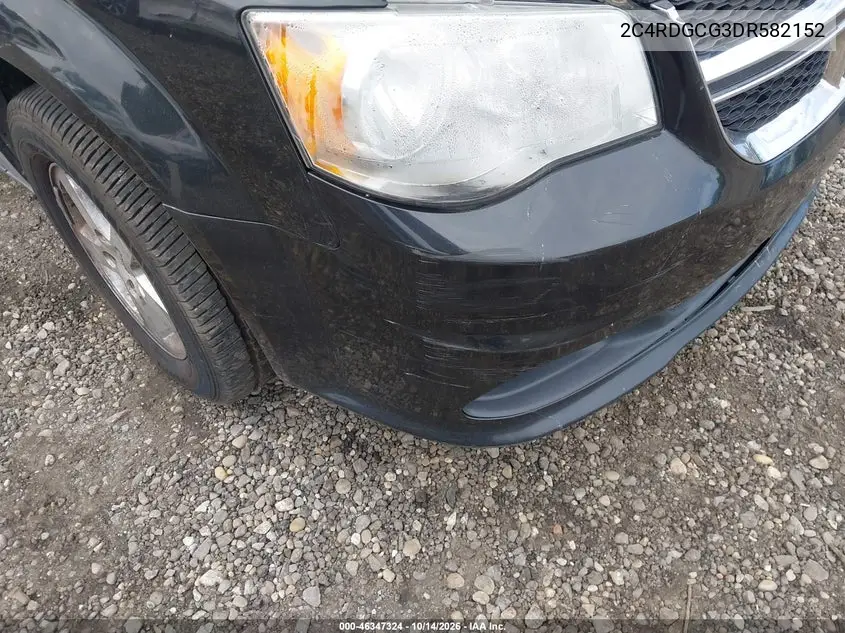 2013 DODGE CARAVAN VIN 2C4RDGCG3DR582152 — фото 6