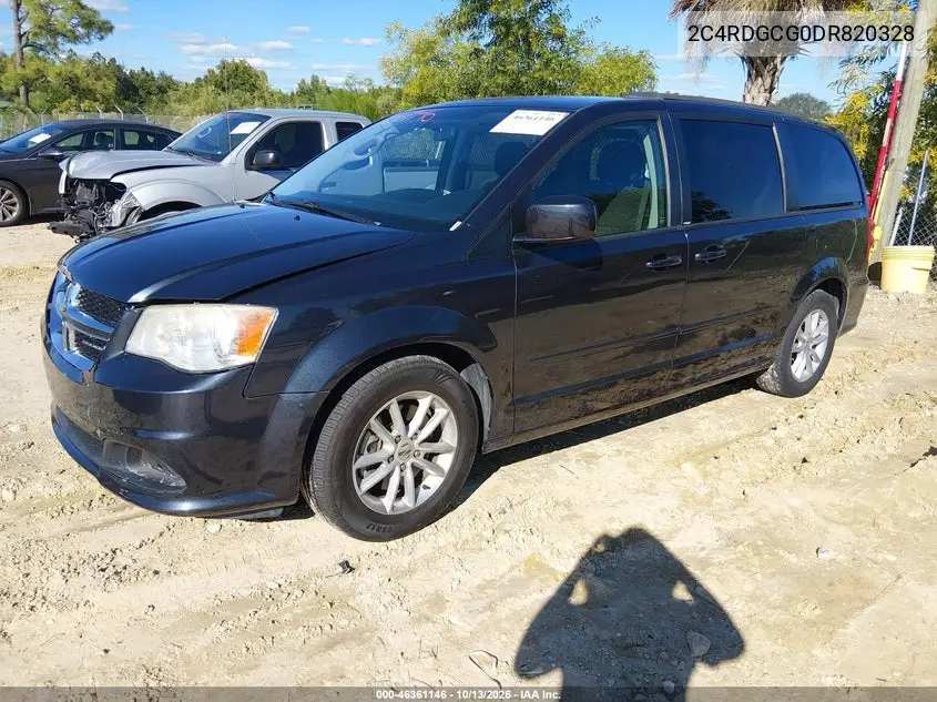 2013 DODGE CARAVAN VIN 2C4RDGCG0DR820328 — фото 2