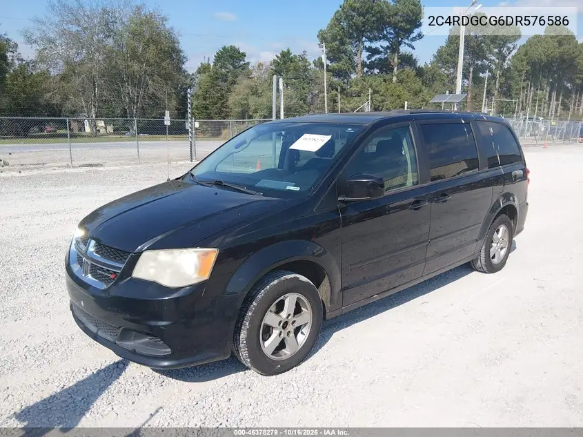 2013 DODGE CARAVAN VIN 2C4RDGCG6DR576586 — фото 2