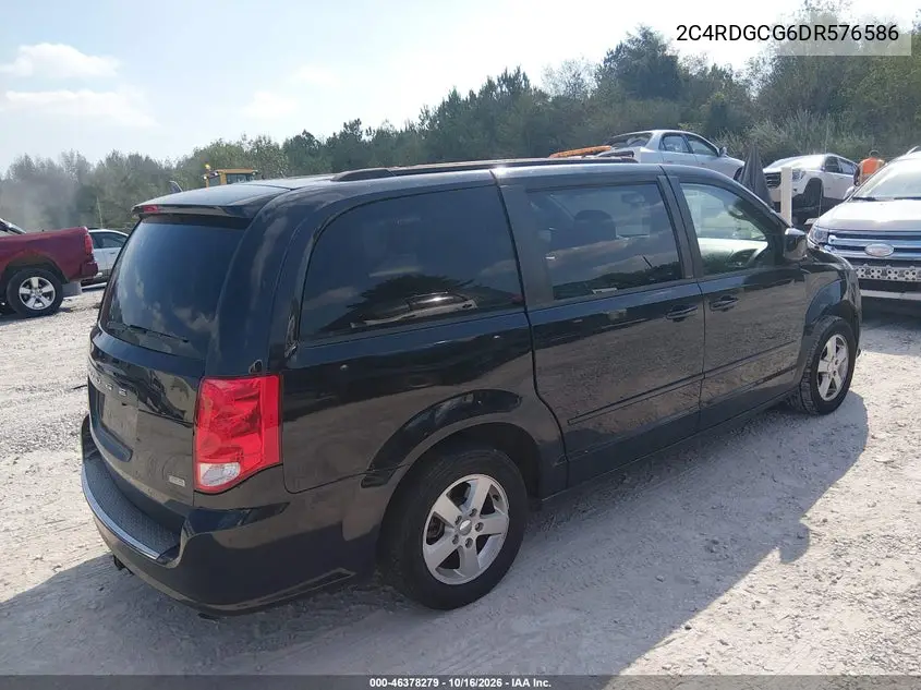2013 DODGE CARAVAN VIN 2C4RDGCG6DR576586 — фото 4