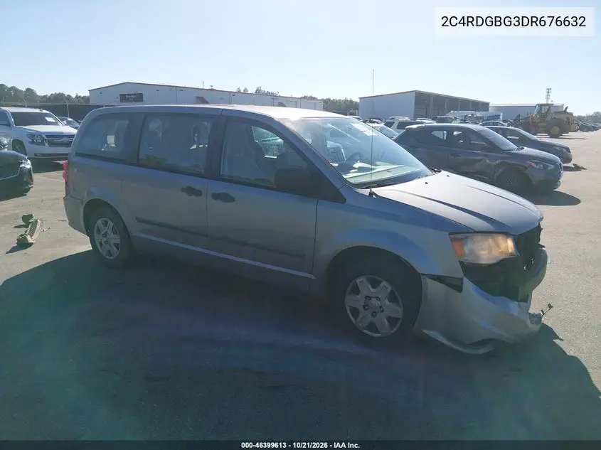 DODGE CARAVAN 2013, VIN 2C4RDGBG3DR676632