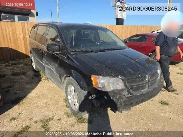 DODGE CARAVAN 2014, VIN 2C4RDGDG0ER308245