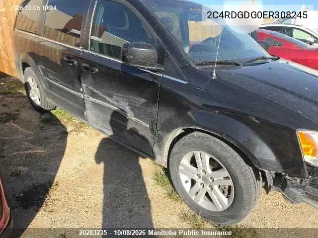 2014 DODGE CARAVAN VIN 2C4RDGDG0ER308245 — фото 12