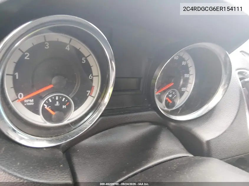2014 DODGE CARAVAN VIN 2C4RDGCG6ER154111 — фото 7