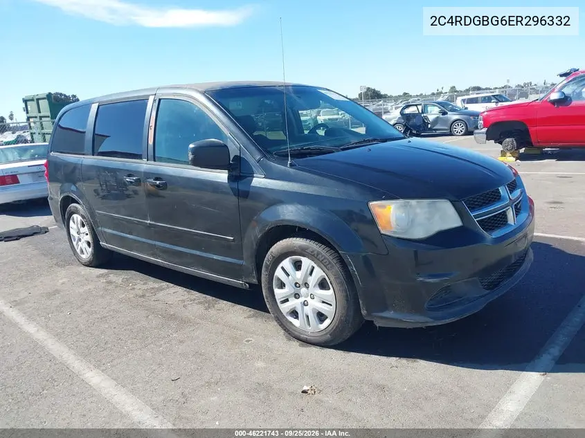 DODGE CARAVAN 2014, VIN 2C4RDGBG6ER296332