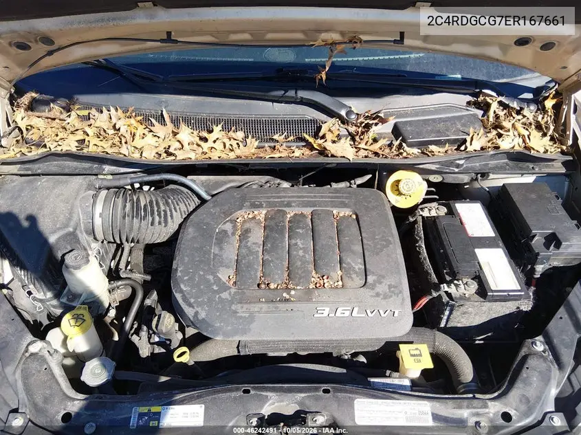 2014 DODGE CARAVAN VIN 2C4RDGCG7ER167661 — фото 10