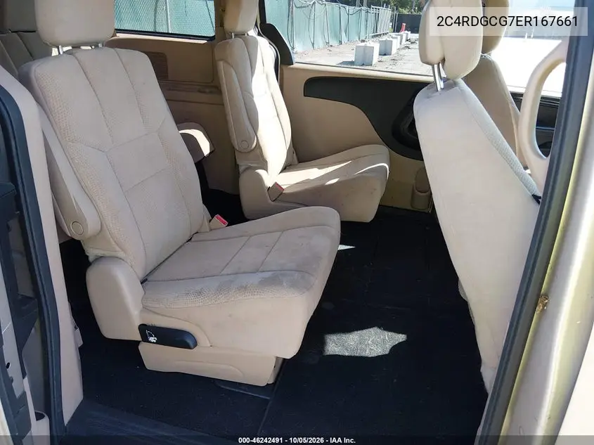 2014 DODGE CARAVAN VIN 2C4RDGCG7ER167661 — фото 8