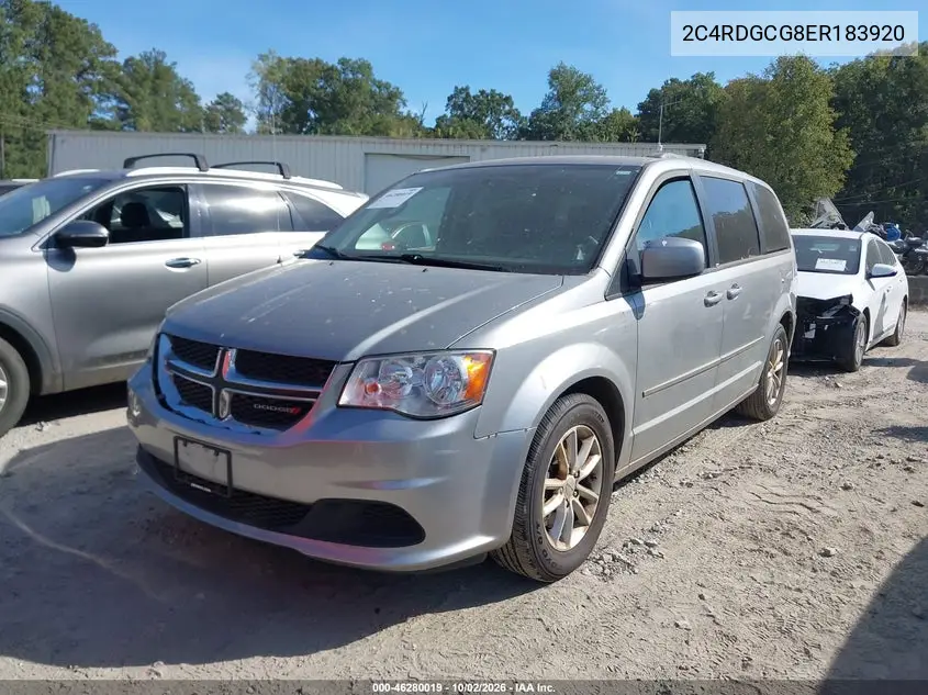 2014 DODGE CARAVAN VIN 2C4RDGCG8ER183920 — фото 2