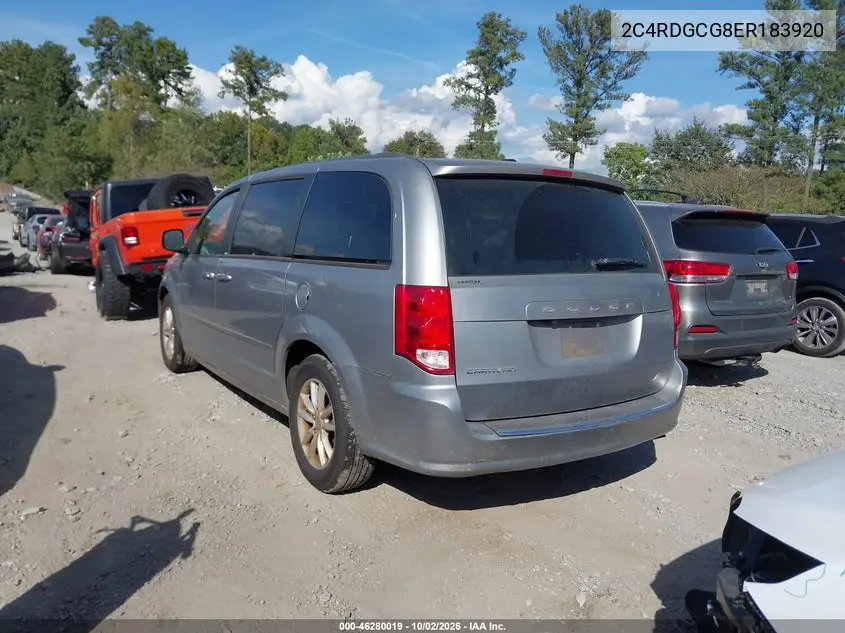 2014 DODGE CARAVAN VIN 2C4RDGCG8ER183920 — фото 3