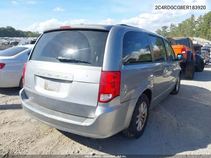 2014 DODGE CARAVAN VIN 2C4RDGCG8ER183920 — фото 4
