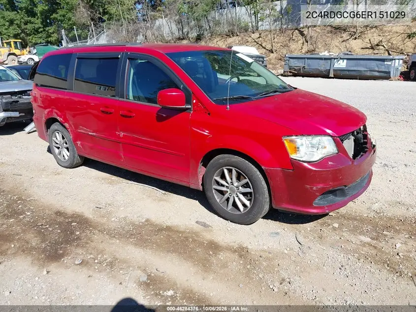 DODGE CARAVAN 2014, VIN 2C4RDGCG6ER151029