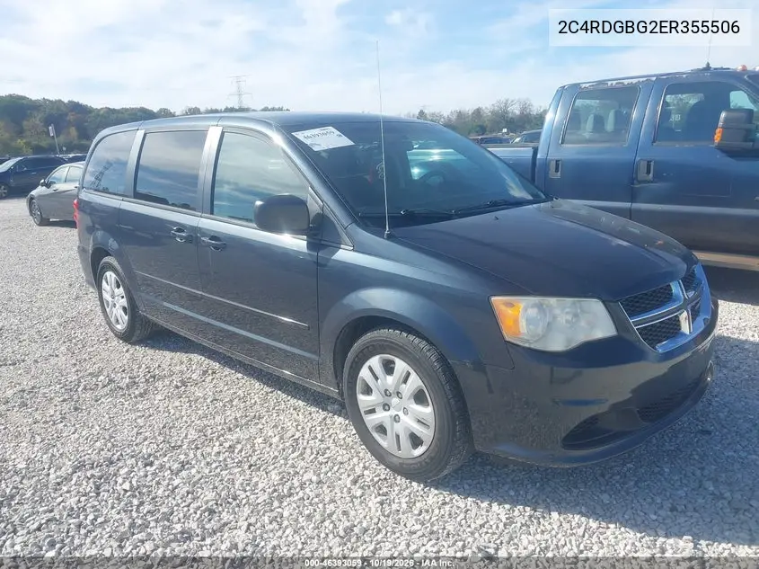 DODGE CARAVAN 2014, VIN 2C4RDGBG2ER355506