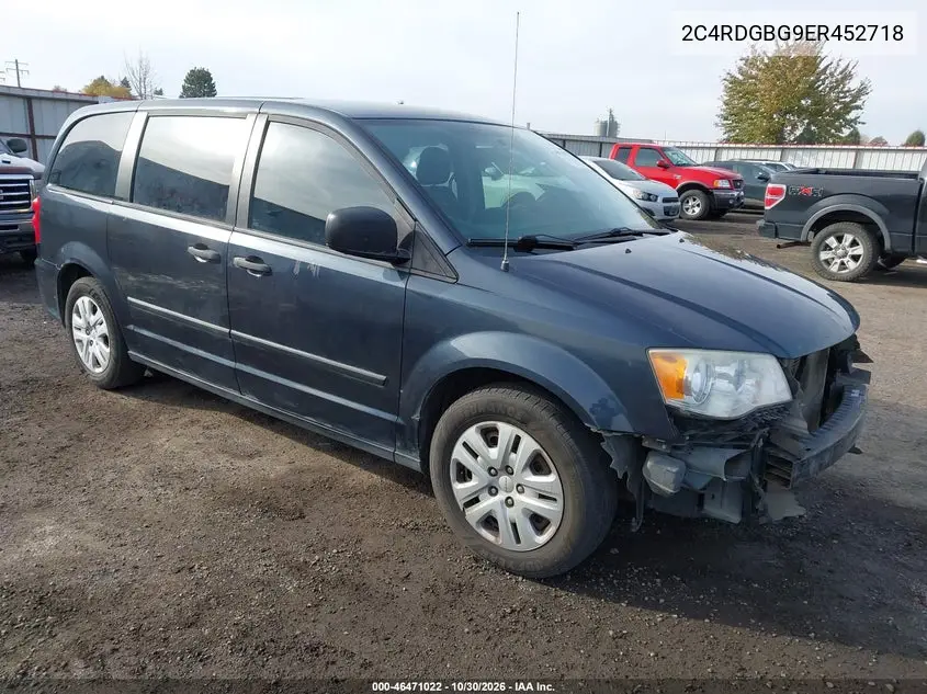 DODGE CARAVAN 2014, VIN 2C4RDGBG9ER452718