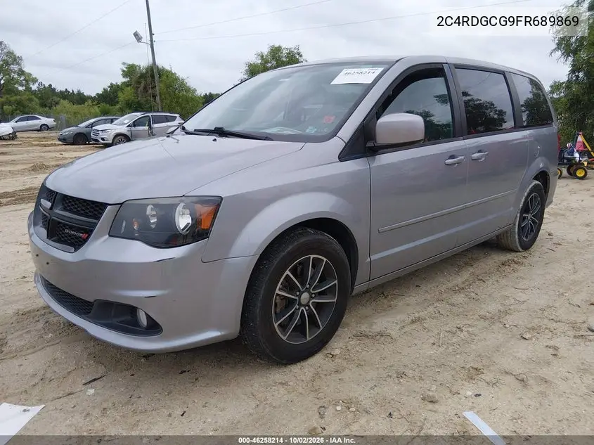 2015 DODGE CARAVAN VIN 2C4RDGCG9FR689869 — фото 2