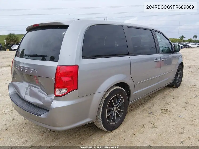 2015 DODGE CARAVAN VIN 2C4RDGCG9FR689869 — фото 4