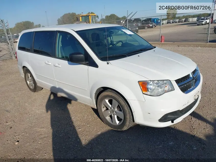 DODGE CARAVAN 2015, VIN 2C4RDGBG0FR607206